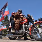 мотоцикл байкер флаг пробег