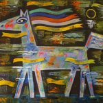 лошадка лошадь бауэр конный спорт живопись